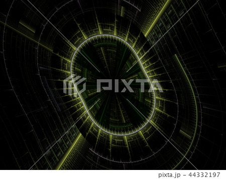 Mysterious sci fl tunnel with light at the end 44332197