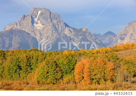 Scenic Teton Autumn Landscape 44332615