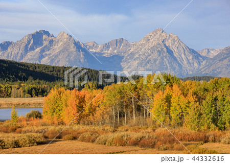 Scenic Teton Autumn Landscape Scenic Teton Autumn Landscape 44332616