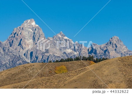 Scenic Teton Autumn Landscape 44332622