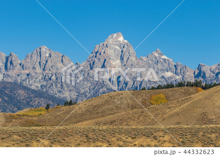 Scenic Teton Autumn Landscape Scenic Teton Autumn Landscape 44332623