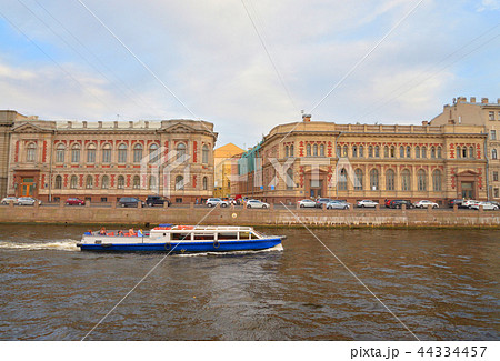 Embankment of Fontanka canal in St.Petersburg. Embankment of Fontanka canal in St.Petersburg. 44334457