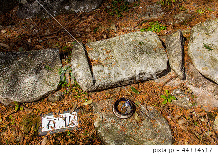 安土城址 石仏 大手道石段 44334517