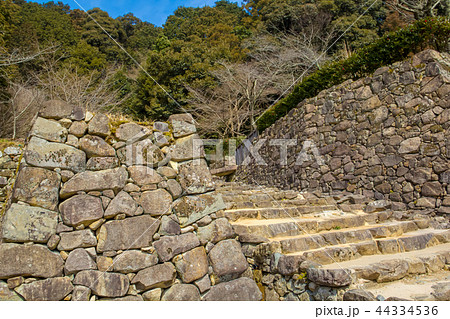 安土城址 大手道石段と摠見寺 44334536