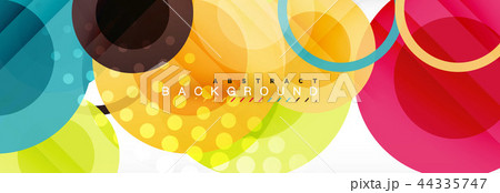 Overlapping circles design background 44335747