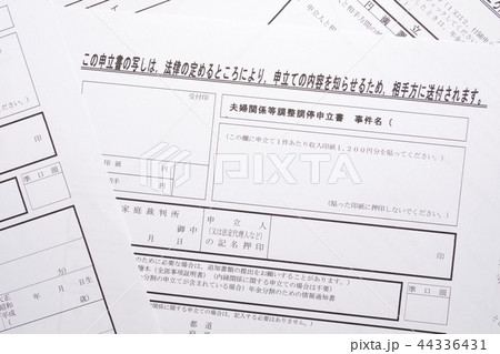 離婚調停（夫婦関係等調整調停申立書） 44336431