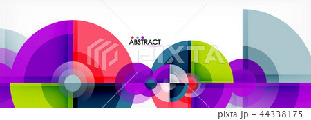 Vector fantastic circle modern geometric background template 44338175