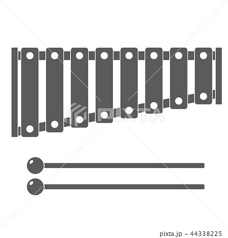 木琴 鉄琴 音楽 楽器 イラスト アイコンのイラスト素材