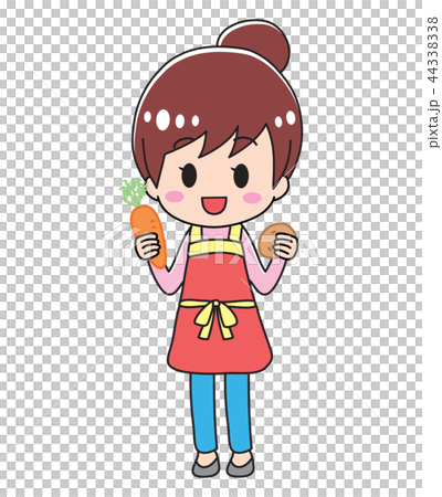 野菜を持つ主婦 44338338