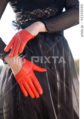 Bright stylish gloves Bright stylish gloves 44339260