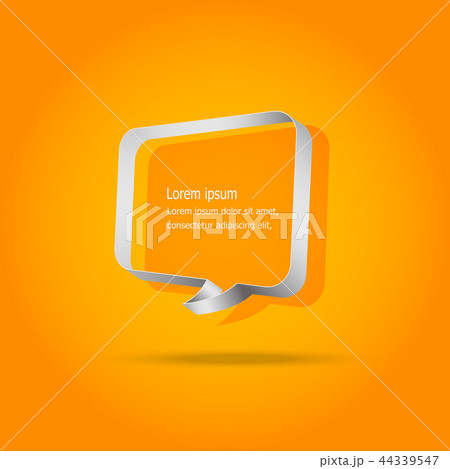 Speech bubbles on orange background Speech bubbles on orange background 44339547