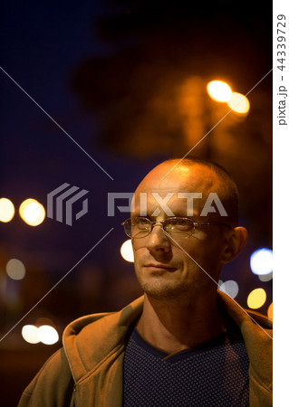 night portrait of a man 44339729