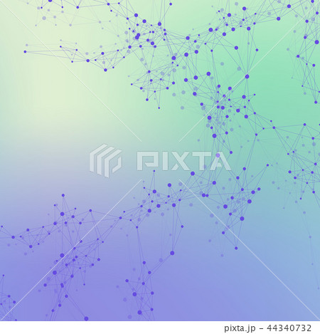Geometric graphic background molecule and communication. Big data complex with compounds 44340732