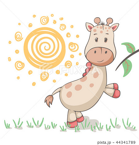 Cute giraffe animals. Idea for print t-shirt. Cute giraffe animals. Idea for print t-shirt. 44341789