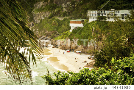 Tropical beach at the sunset 44341989