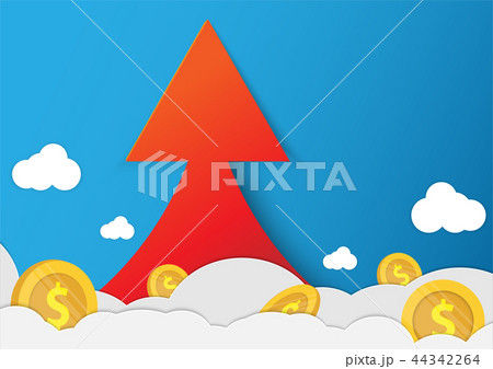 Financial graphs shot up and success Financial graphs shot up and success 44342264