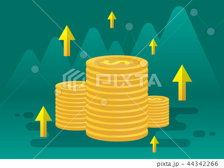 Financial graphs shot up and success 44342266