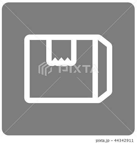 段ボールアイコンのイラスト素材