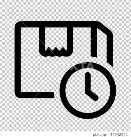 時間指定配達 アイコンのイラスト素材