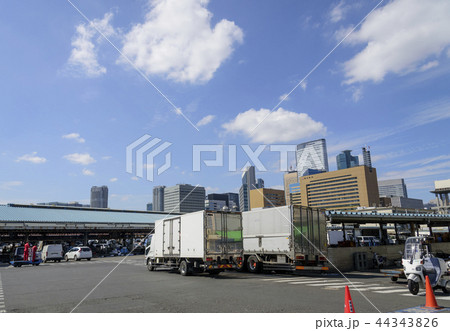 営業が終了した翌日の築地市場(2018年10月7日) 営業が終了した翌日の築地市場(2018年10月7日) 44343826