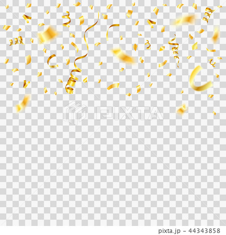 Golden Streamer and Confetti 44343858