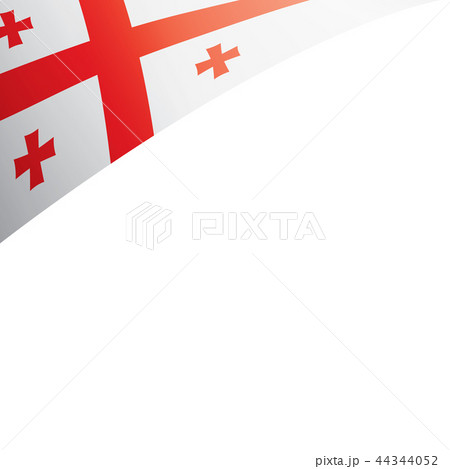 Georgia flag, vector illustration on a white background 44344052