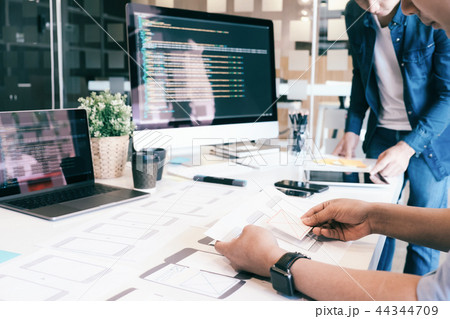 UX UI and Programming development technology. 44344709