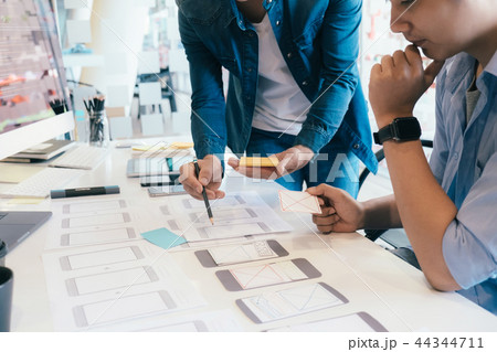 UX UI and Programming development technology. 44344711