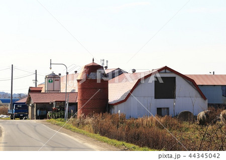 北海道 宗谷地方 牧場のある風景 北海道 宗谷地方 牧場のある風景 44345042