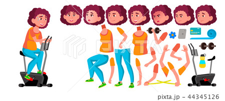 Fat Teen Girl Vector. Animation Creation Set. Face Emotions, Gestures. Friends, Life. Animated. Diet Fat Teen Girl Vector. Animation Creation Set. Face Emotions, Gestures. Friends, Life. Animated. Diet 44345126
