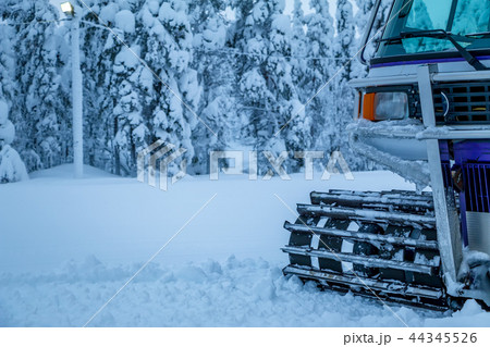 Winter Forest and Snowcat 44345526