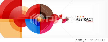 Abstract background bright circles geometric design 44348017