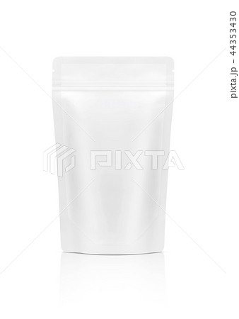 white snack pouch isolated on white background 44353430
