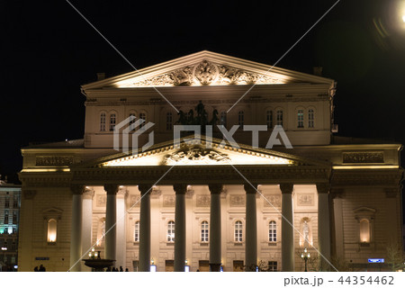 Night view of Moscow Bolshoi Theatre (Big Theatre) in Moscow, Russia Night view of Moscow Bolshoi Theatre (Big Theatre) in Moscow, Russia 44354462