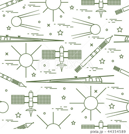 Seamless pattern with variety space exploration Seamless pattern with variety space exploration 44354589