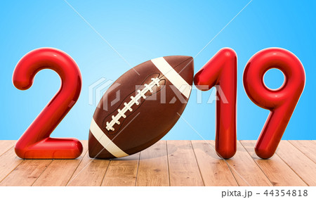 American football 2019 concept on table 44354818