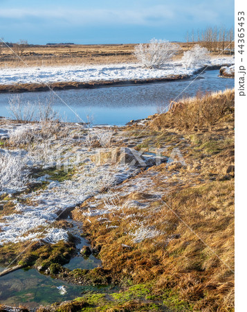 Scene in Deildartunguhver hot spring, Iceland 44365453