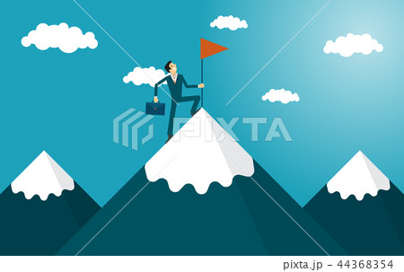 businessman is helping hand to success. businessman is helping hand to success. 44368354