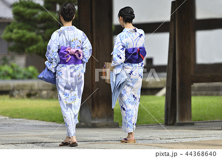 浴衣美人の写真素材