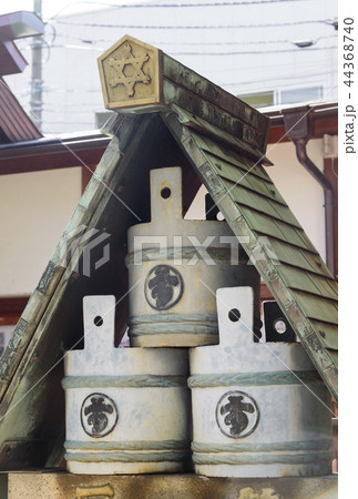 波除神社にある火消し「す組」の桶（東京都中央区） 44368740