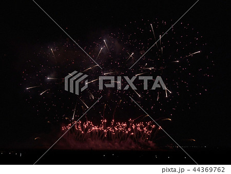Colorful fireworks on the black sky background 44369762