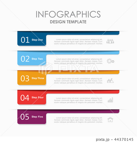 Infographic design template with place for your data. Vector illustration. 44370145
