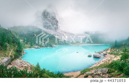 Lago di Sorapis in National Park Dolomites Lago di Sorapis in National Park Dolomites 44371053