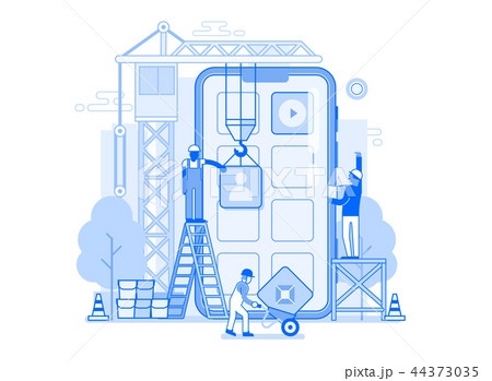 Mobile Application Development Illustration 44373035