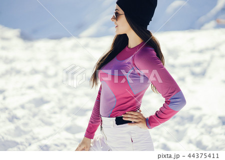 girl near mountains girl near mountains 44375411