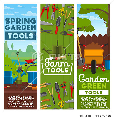 Farm and garden tools, vector Farm and garden tools, vector 44375736