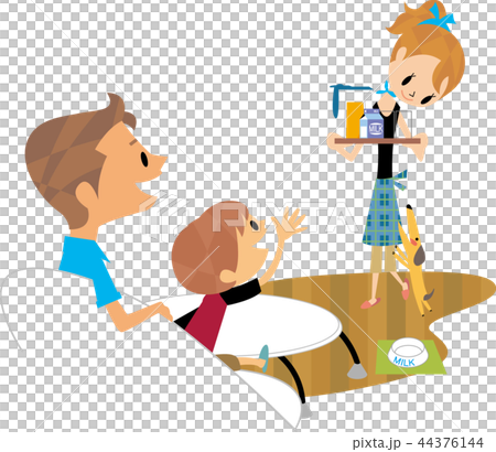 幸せ家族のティータイム 44376144