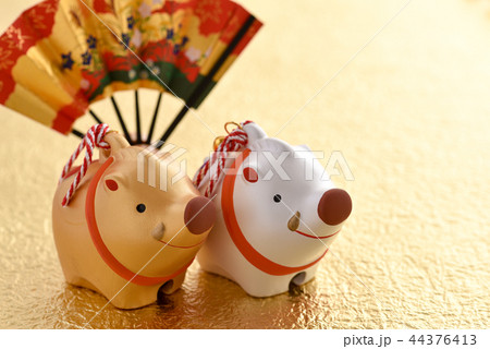 亥年 年賀状素材 亥年 年賀状素材 44376413