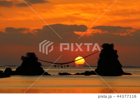 豊後二見ヶ浦の朝日 44377116