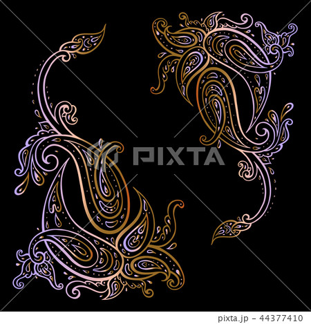 Paisley. Hand Drawn Boho ornament. Vector illustration Paisley. Hand Drawn Boho ornament. Vector illustration 44377410